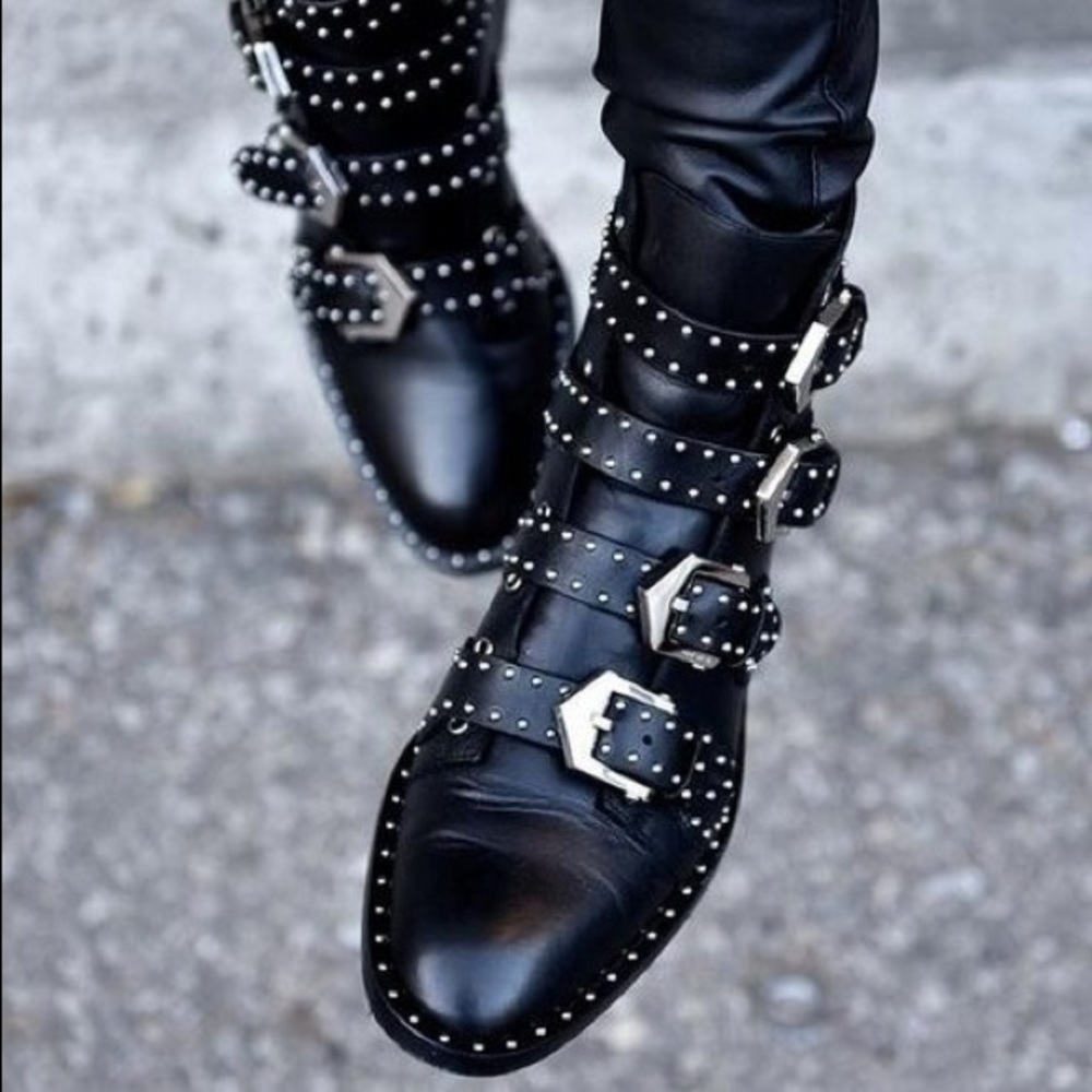 Leather Buckle Up Boots - Picture 6 of 6